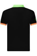 NORWAY 1963 MEN'S SHORT-SLEEVED POLO SHIRT, BLACK - Image 2