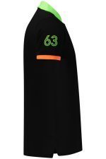 NORWAY 1963 MEN'S SHORT-SLEEVED POLO SHIRT, BLACK - Image 3