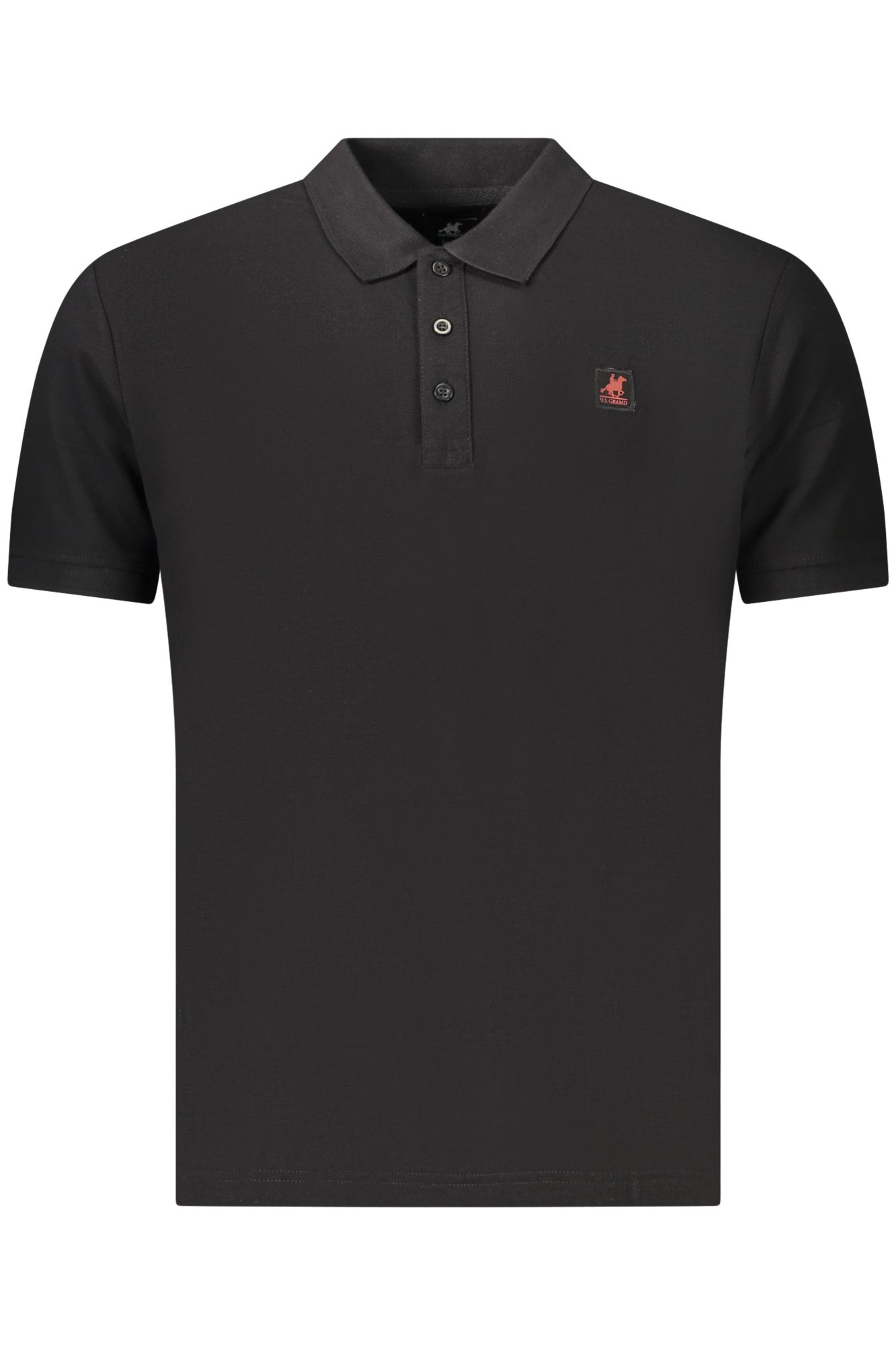usgrandpolomanichecorteuomonero_1 US GRAND POLO SHORT SLEEVE MEN'S BLACK - Image 1