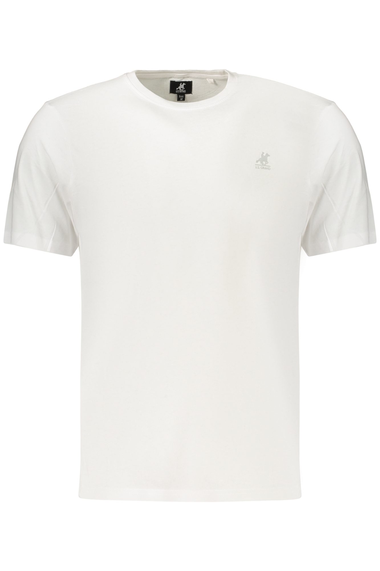 usgrandt-shirtmanichecorteuomobianco_1 US GRAND MEN'S SHORT-SLEEVE T-SHIRT WHITE - Image 1