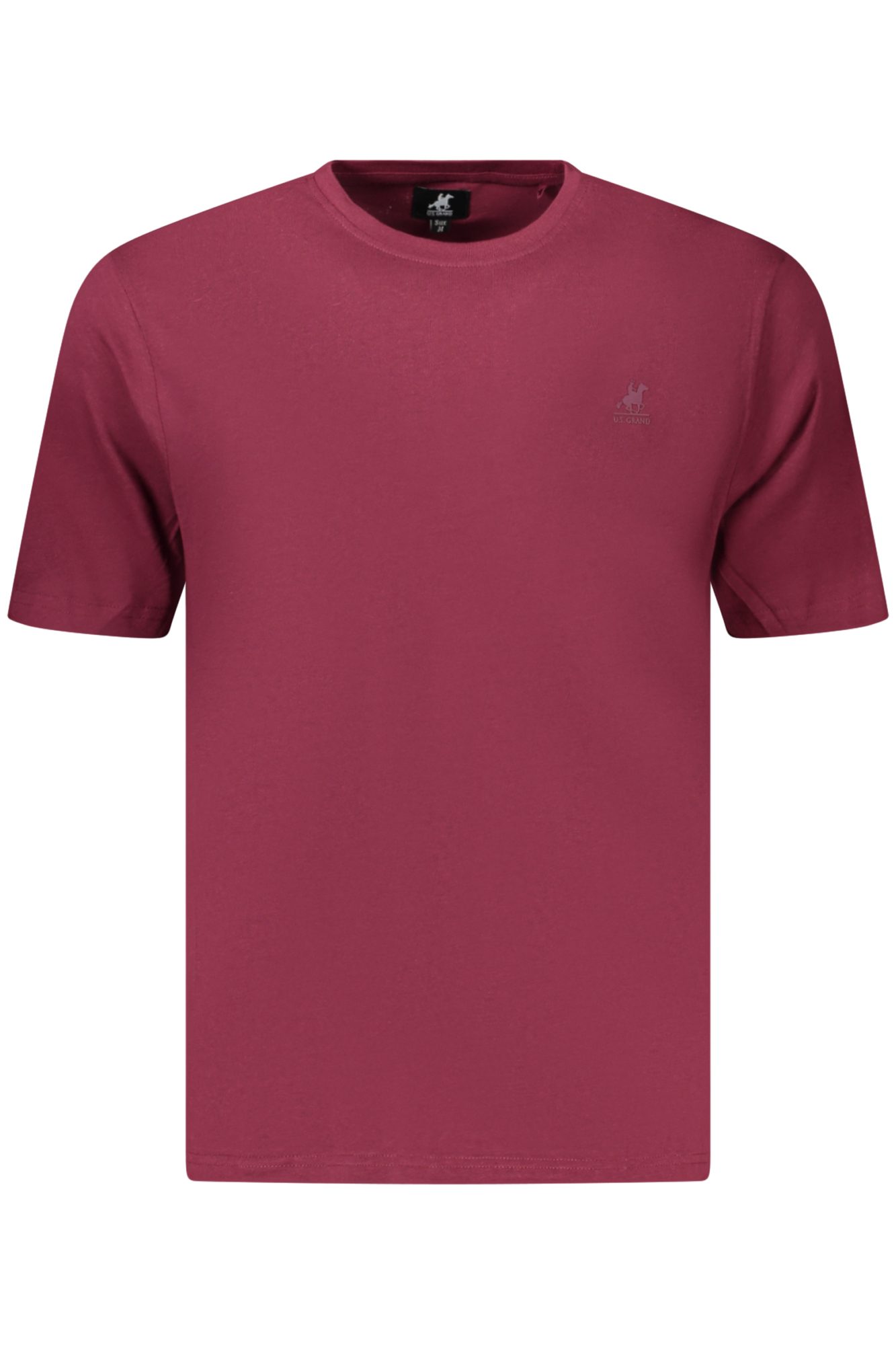 usgrandt-shirtmanichecorteuomorosso_1 US GRAND MEN'S SHORT-SLEEVED RED T-SHIRT - Image 1