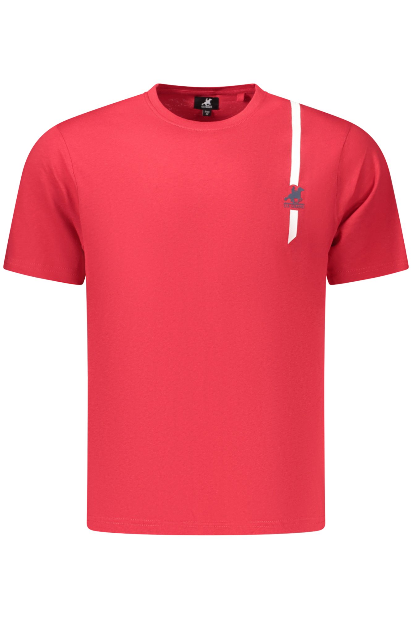 usgrandt-shirtmanichecorteuomorosso_1 US GRAND MEN'S SHORT-SLEEVED RED T-SHIRT - Image 1