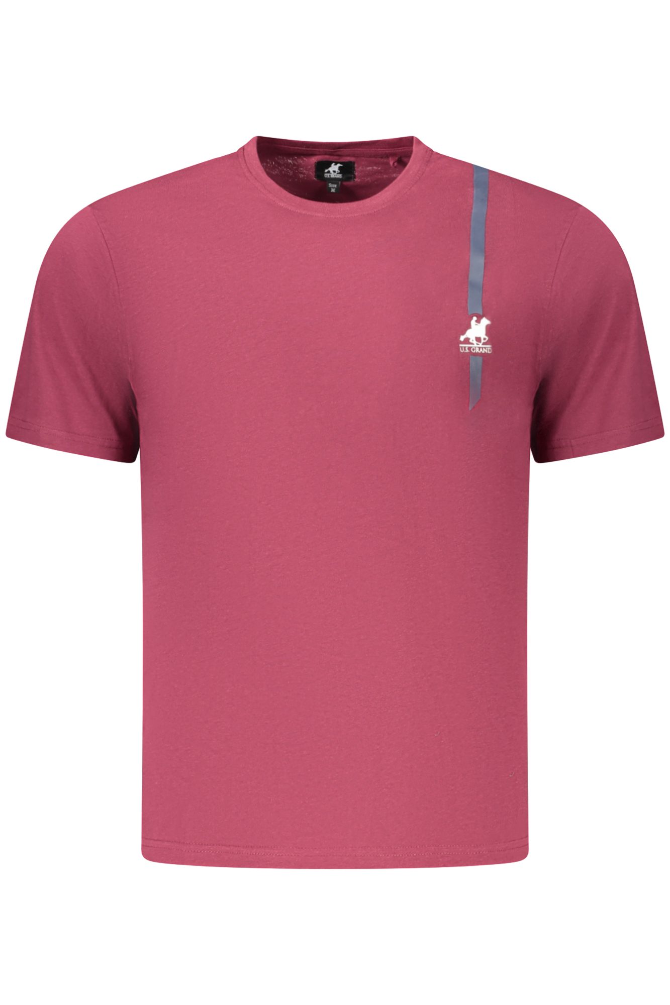 usgrandt-shirtmanichecorteuomorosso_1 US GRAND MEN'S SHORT-SLEEVED RED T-SHIRT - Image 1