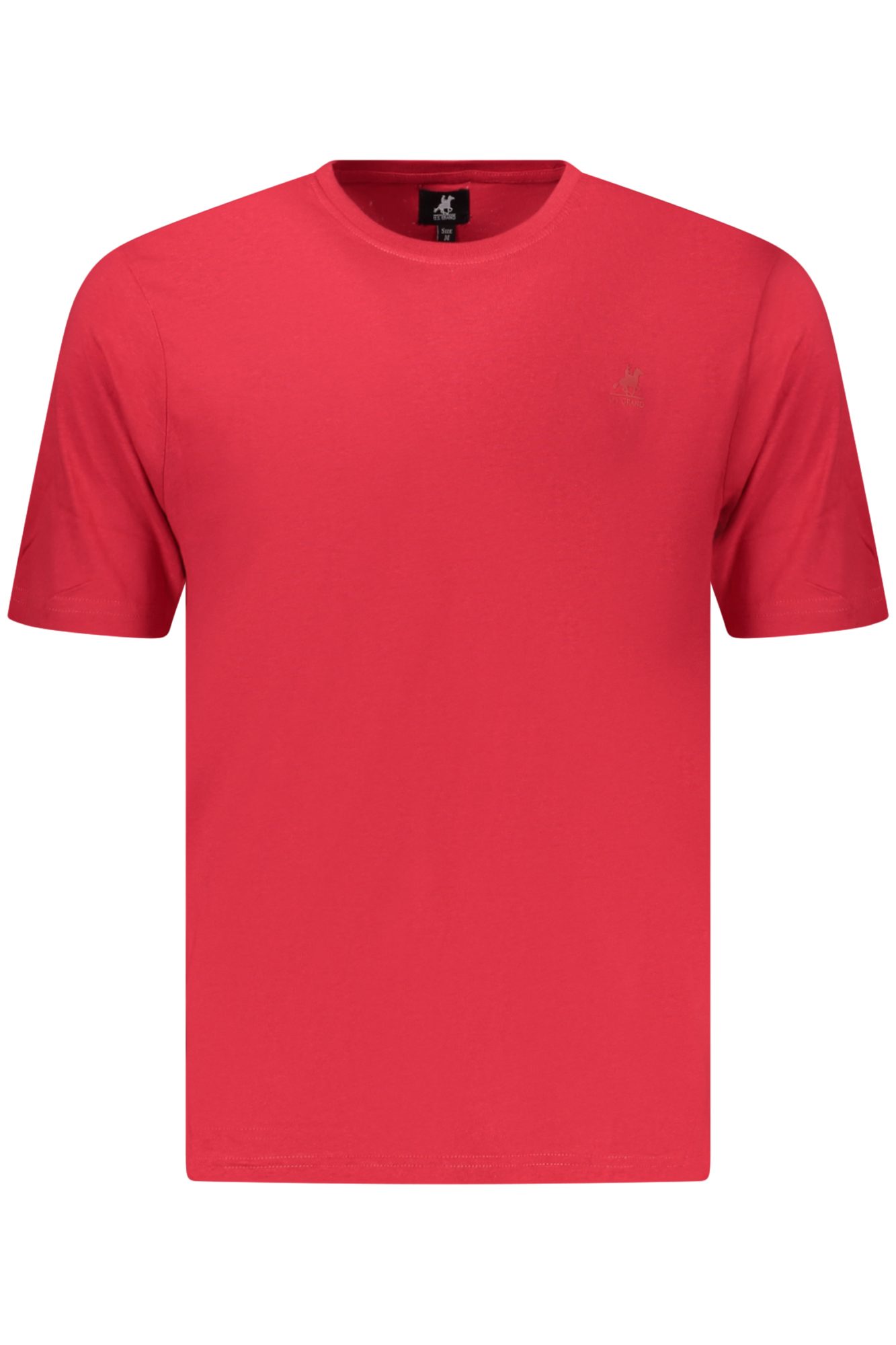 usgrandt-shirtmanichecorteuomorosso_1 US GRAND MEN'S SHORT-SLEEVED RED T-SHIRT - Image 1