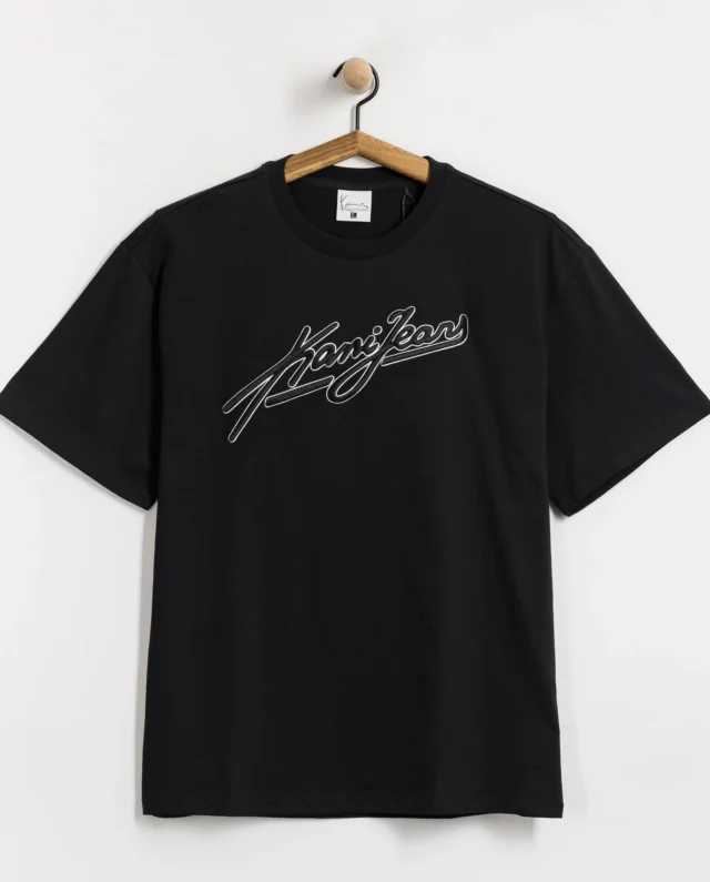 KARL KANI KK SIGNATURE TEE BLACK KKMQ12001BLK - KARL KANI