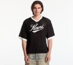 KARL KANI MAN CURSIVE VARSITY CROCHET BOXY BLACK KM262-021-1