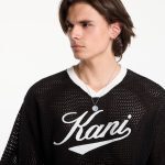 KARL KANI MAN CURSIVE VARSITY CROCHET BOXY BLACK KM262-021-1 - Image 2