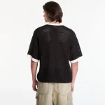 KARL KANI MAN CURSIVE VARSITY CROCHET BOXY BLACK KM262-021-1 - Image 3