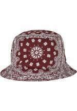 Flexfit Bandana Print Bucket Hat Cherry/White 5003BP - Image 2