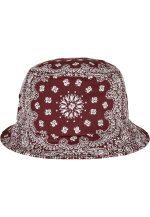 Flexfit Bandana Print Bucket Hat Cherry/White 5003BP - Image 3