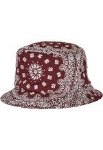 Flexfit Bandana Print Bucket Hat Cherry/White 5003BP