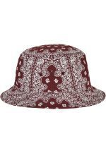 Flexfit Bandana Print Bucket Hat Cherry/White 5003BP - Image 4