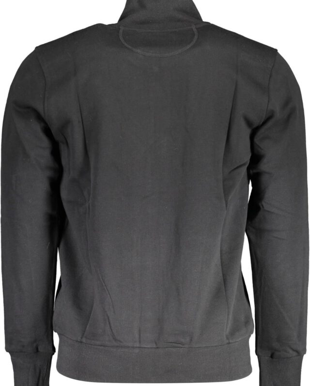 LA MARTINA BLACK ZIPPED SWEATSHIRT BLACK XMF005FP548 - LA MARTINA