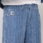 KARL KANI JEANS DISTRESSED DENIM LIGHT BLUE KM262-035-1 - Image 4