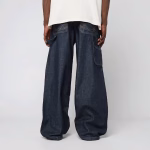 KARL KANI KARL OG RINSED RELAXED BAGGY WORKWEAR JEANS BLUE KM262-024-1 - Image 3