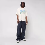 KARL KANI KARL OG RINSED RELAXED BAGGY WORKWEAR JEANS BLUE KM262-024-1 - Image 5