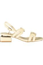 LAURA BIAGIOTTI WOMEN'S BEIGE SANDALS