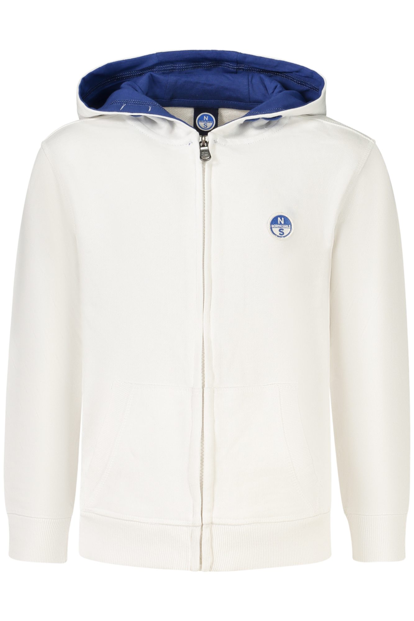 northsailsfelpaconzipbambinobianco_1 NORTH SAILS CHILDREN'S WHITE ZIP-UP SWEATSHIRT - Image 1