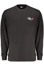 TOMMY HILFIGER MEN'S BLACK ZIP-UP SWEATSHIRT