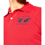 LA MARTINA RED SHORT SLEEVED POLO SHIRT CCMP01 PK001 - Image 2