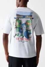 New Era New York Yankees MLB Baseball Graphic White Oversized T-Shirt 60684328 - Image 2