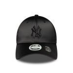 New Era New York Yankees Womens MLB Satin Bow Back Black 9FORTY Adjustable Cap 60758948 - Image 3