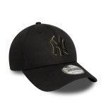 New Era New York Yankees Team Outline 9Forty Adjustable Cap Black 60759089 - Image 3