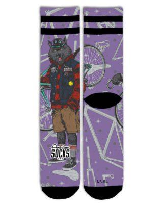 American Socks Cycling Wolf High Signature AS551