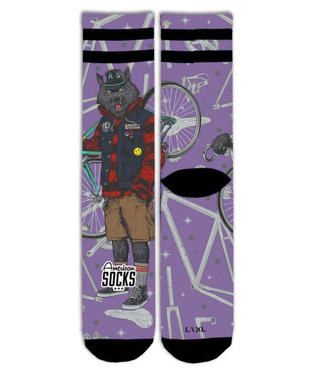 American Socks Cycling Wolf High Signature AS551