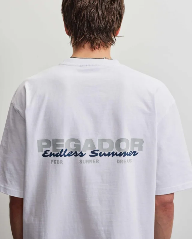 PEGADOR TORRES OVERSIZED TEE WHITE PGDR-7088-004 - PEGADOR