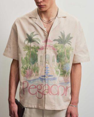 PEGADOR TOLEDO LINEN SHIRT CREAM PGDR-7041-028