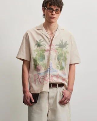 PEGADOR TOLEDO LINEN SHIRT CREAM PGDR-7041-028 - PEGADOR