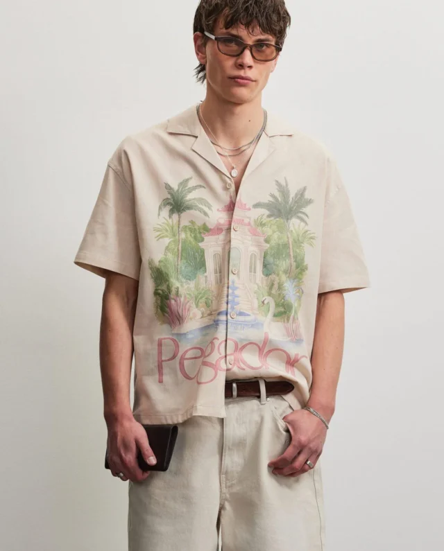 PEGADOR TOLEDO LINEN SHIRT CREAM PGDR-7041-028 - PEGADOR