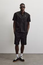 PEGADOR PELAGO LINEN SHIRT BLACK PGDR-7044-001 - Image 7