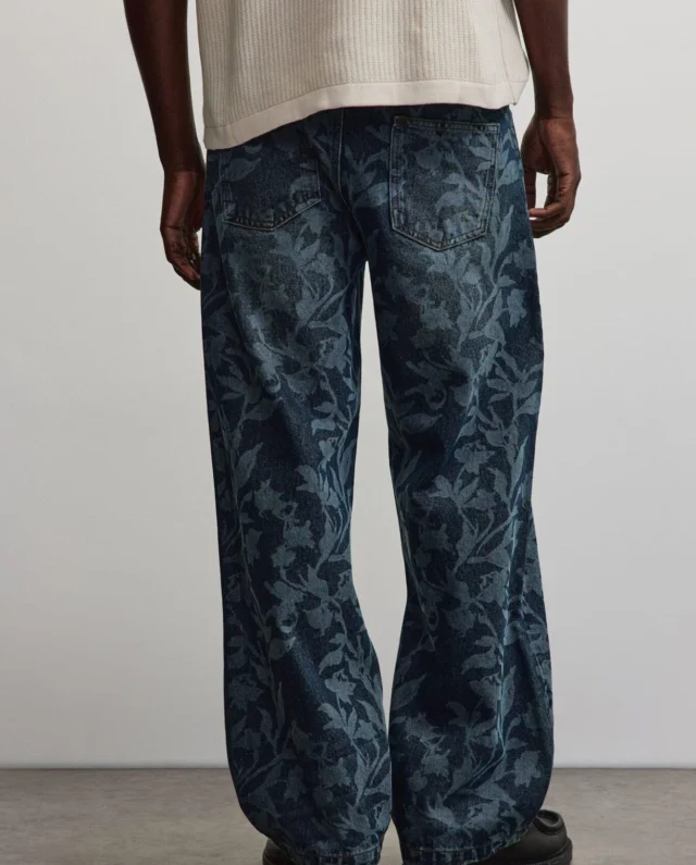 PEGADOR SOVANA LOOSE JEANS FADED DARK BLUE PGDR-7071-643 - PEGADOR