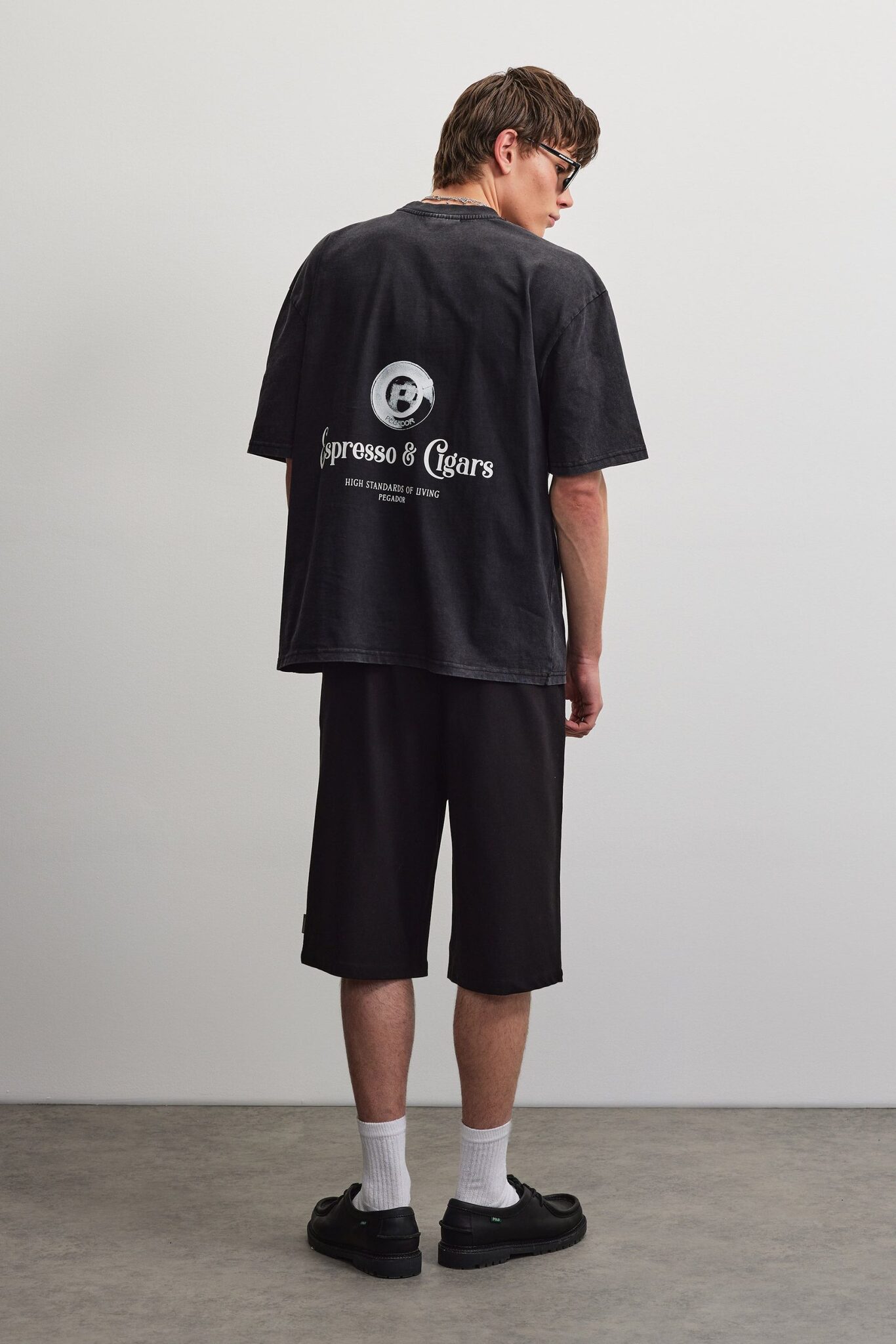 PEGADOR DRAGOR OVERSIZED TEE VINTAGE BLACK PGDR-7094-065 - Image 6