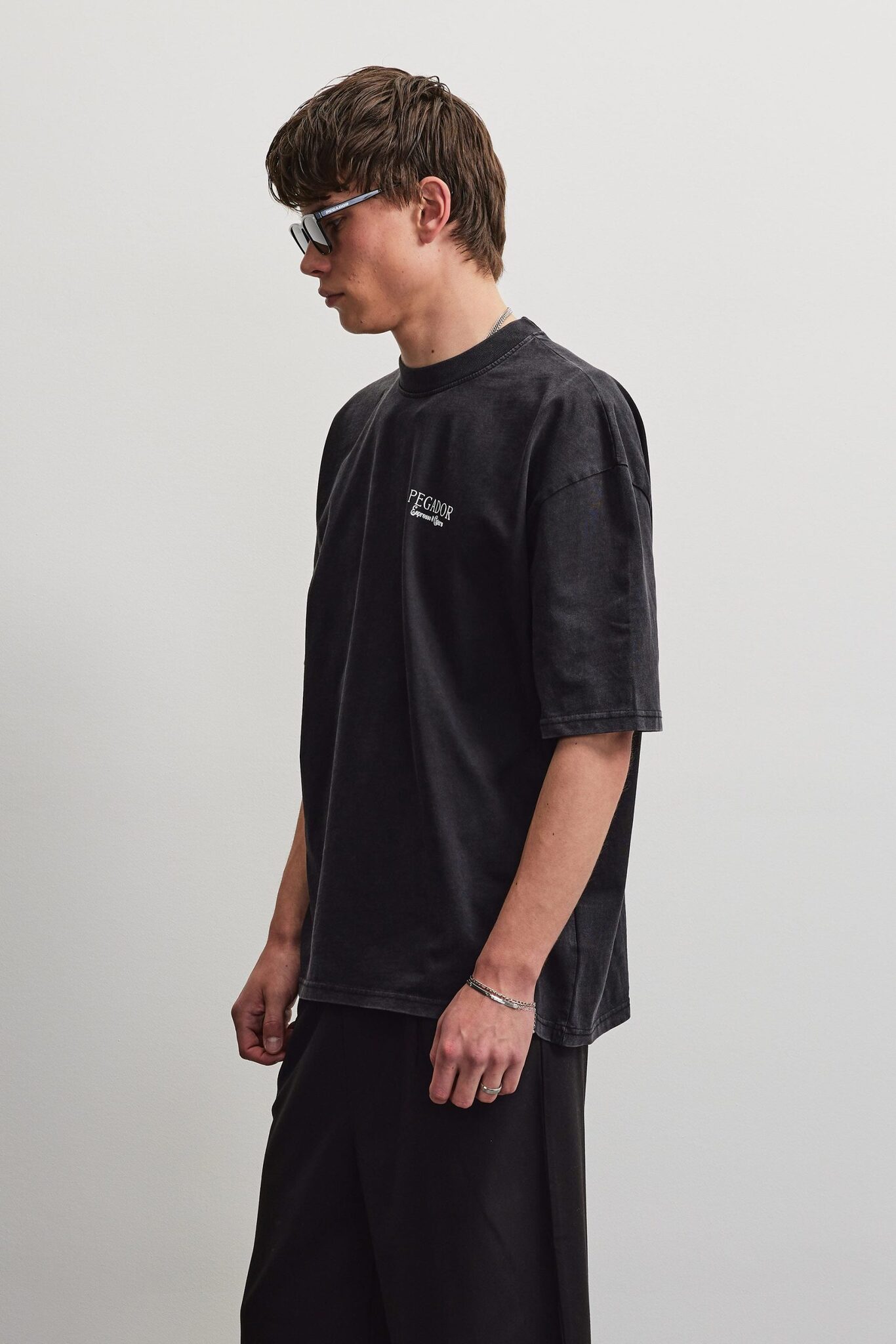 PEGADOR DRAGOR OVERSIZED TEE VINTAGE BLACK PGDR-7094-065 - Image 5