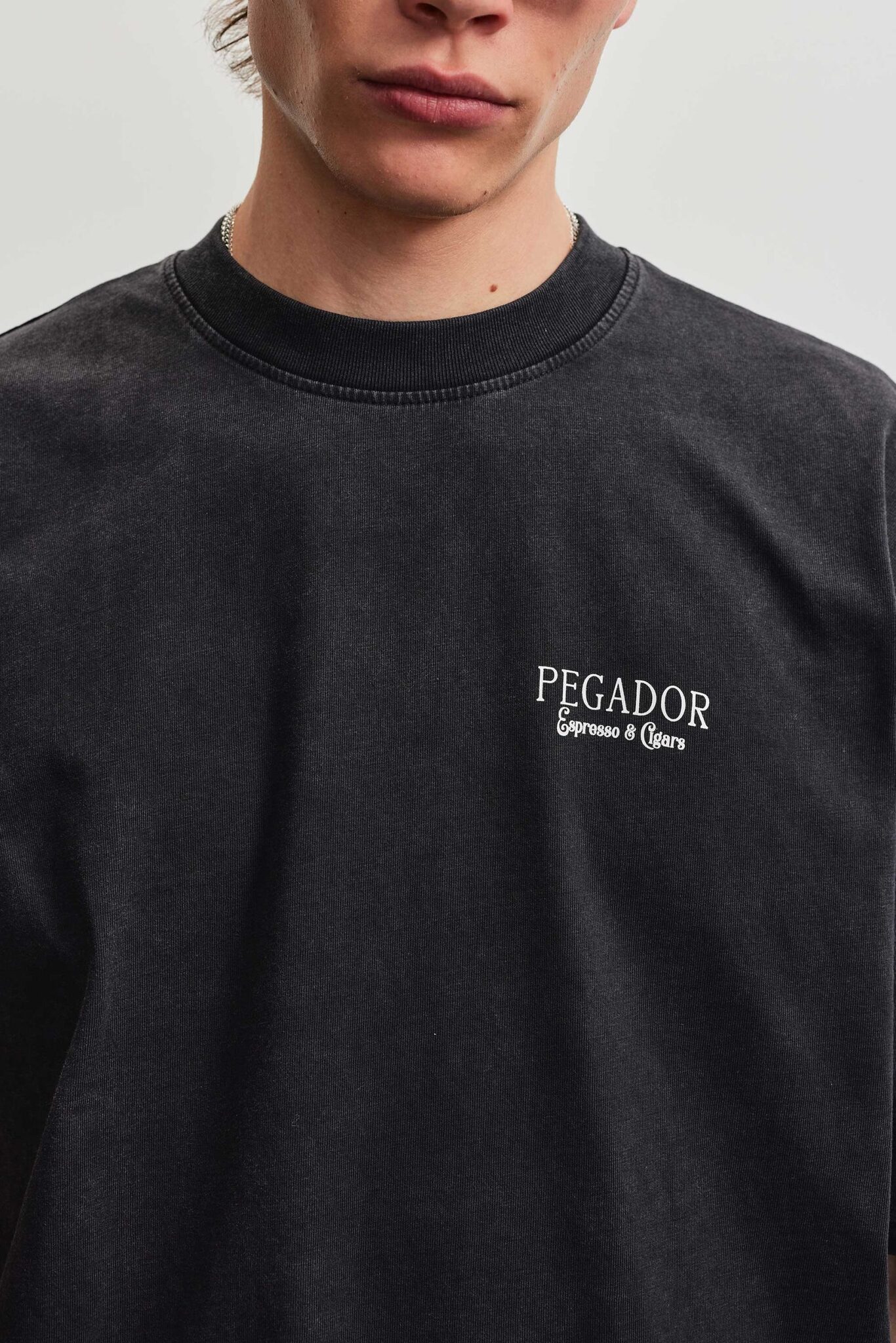 PEGADOR DRAGOR OVERSIZED TEE VINTAGE BLACK PGDR-7094-065 - Image 4