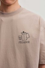 PEGADOR VIDIN OVERSIZED TEE WASHED WARM TAUPE PGDR-7102-701 - Image 3