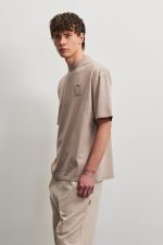 PEGADOR VIDIN OVERSIZED TEE WASHED WARM TAUPE PGDR-7102-701 - Image 5