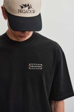 PEGADOR VIBORG OVERSIZED TEE WASHED BLACK PGDR-7104-002 - Image 3