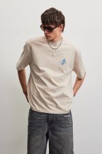 PEGADOR PALMELA OVERSIZED TEE WASHED CREAM PGDR-7112-389