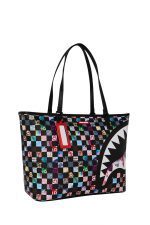 SPRAYGROUND CRAZY CHECK TOTE T9440