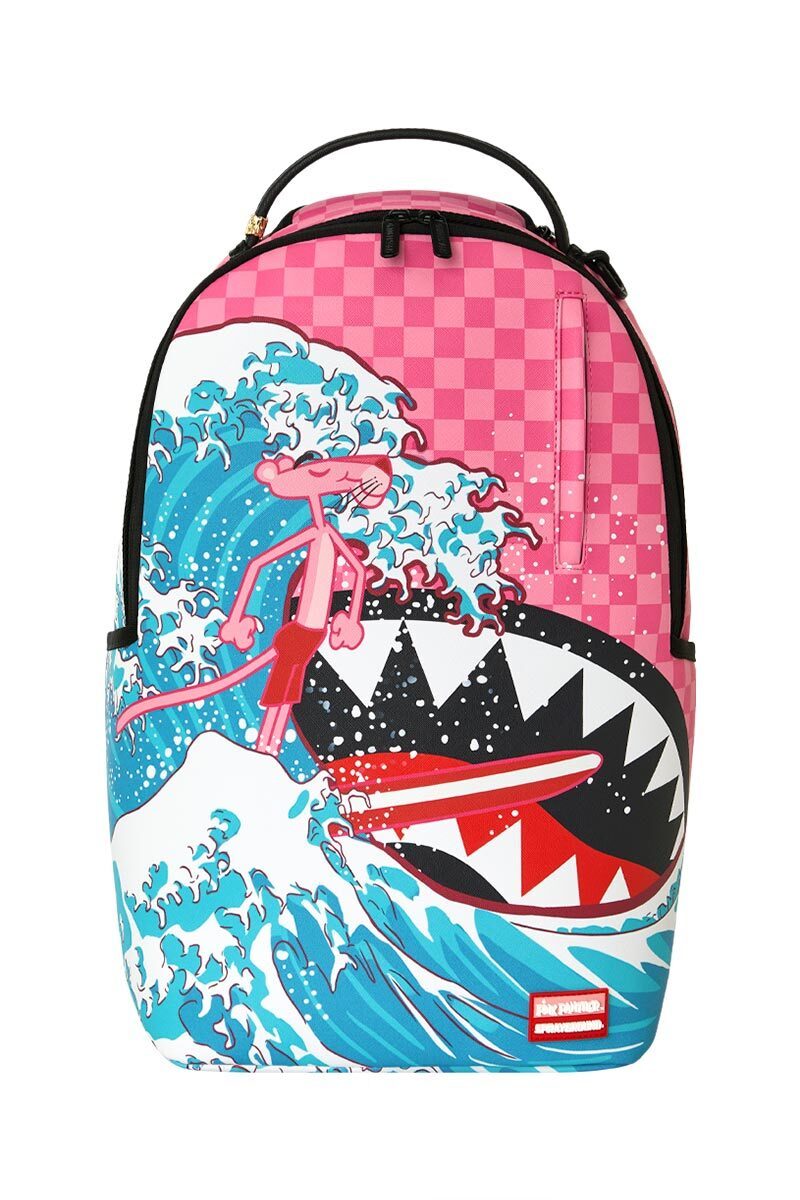 sprayground-backpack-B9113_1__1_.jpg SPRAYGROUND PINK PANTHER SURF DLXSV BACKPACK B9113 45 x 15 x 29 cm - Image 1