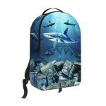 SPRAYGROUND SHARK UNDER WATER WITH MONEY BACKPACK B7394 46 x 15 x 29 cm
