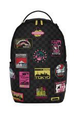 SPRAYGROUND GLOBAL MOGUL CYBER PUNK JAPAN CITIES BACKPACK B8684 46 x 15 x 29 cm