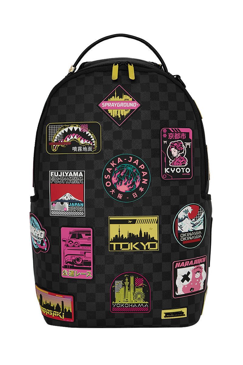 SPRAYGROUND GLOBAL MOGUL CYBER PUNK JAPAN CITIES BACKPACK B8684 46 x 15 x 29 cm - Image 1