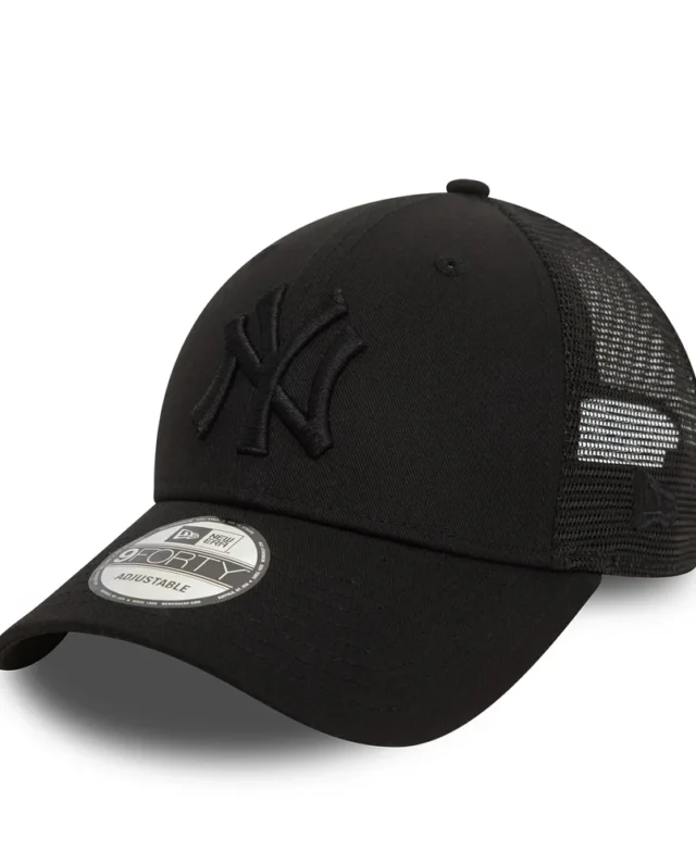 New York Yankees Home Field Black 9FORTY Trucker Adjustable Cap 60579078 - NEW ERA