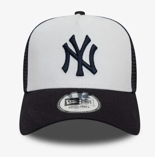 New Era New York Yankees Team Colour White A-Frame Trucker Cap 12380796 - NEW ERA