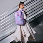 SPRAYGROUND PURPLE CANVAS STITCH BACKPACK B8522 46 x 15 x 29 cm - Image 4
